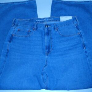 American Eagle Outfitters Super High-Waisted Baggy Skater Wide-Leg Jean - 489 /